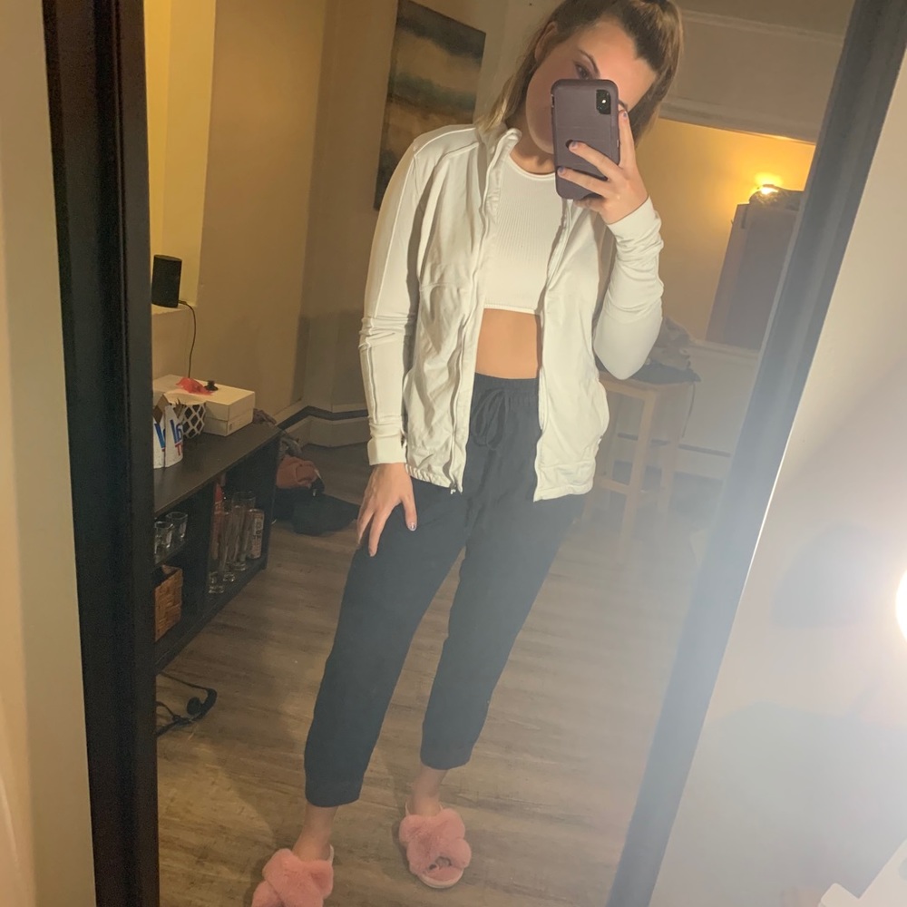 COPY - White Dri-Fit Zip Up